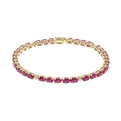 Bracciale in oro con Rubino Mozambico AAA