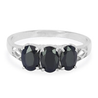 Anello in argento con Zaffiro Blu