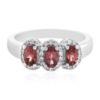 Anello in argento con Granato Malaya