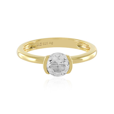 Anello in argento con Topazio Bianco