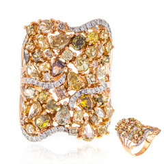 Anello in oro con Diamante Fancy SI (CIRARI)