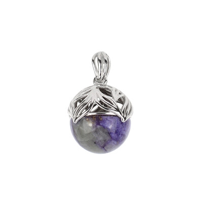 Ciondolo in argento con Charoite (dagen)