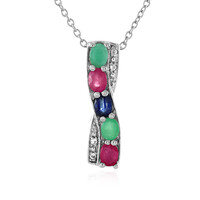 Collana in argento con Smeraldo Socoto