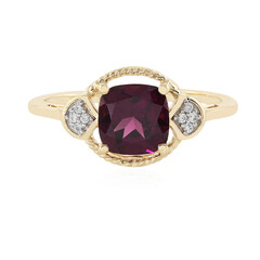 Anello in oro con Granato Porpora Reale (Odyssey by Hannah)
