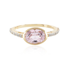 Anello in oro con Kunzite
