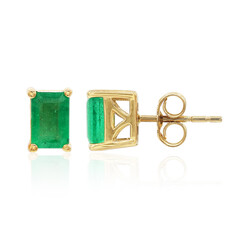 Orecchini in oro con Smeraldo Zambia AAA