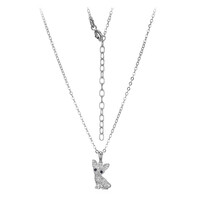 Collana in argento con Topazio Bianco