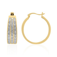 Orecchini in argento con Diamante I3 (I)