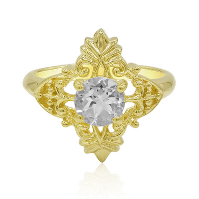 Anello in argento con Topazio Bianco