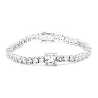Bracciale in argento con Topazio Bianco