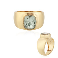 Anello in argento con Ametista Verde