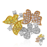 Anello in oro con Diamante Rosa I1 (CIRARI)