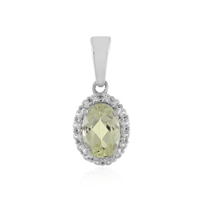 Ciondolo in argento con Kunzite Canarino