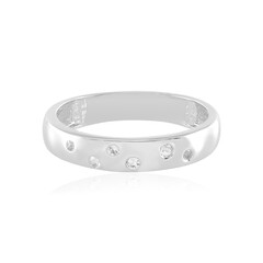 Anello in argento con Topazio Bianco