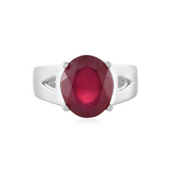 Anello in argento con Rubino del Madagascar