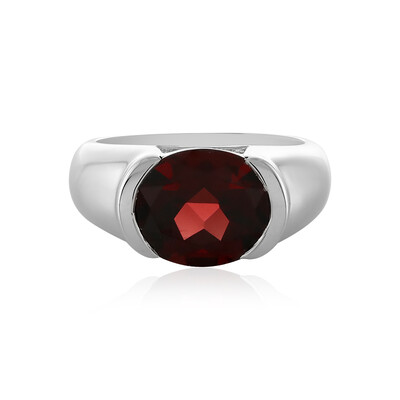 Anello in argento con Granato Mozambico