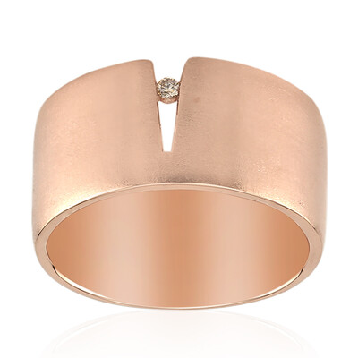 Anello in argento con Diamante Rose de France SI1 di Argyle (Annette)
