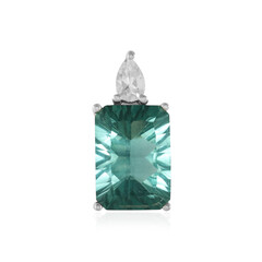 Ciondolo in argento con Fluorite Verde
