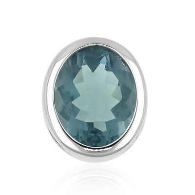 Ciondolo in argento con Fluorite Verde (MONOSONO COLLECTION)