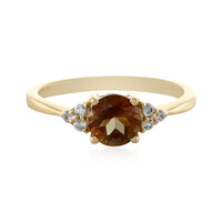 Anello in oro con Pietra del Sole dell'Oregon