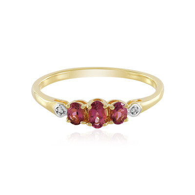 Anello in argento con Tormalina Rosa Brasiliana