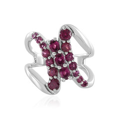 Anello in argento con Rodolite