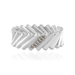 Anello in argento con Diamante Champagne I3 (de Melo)
