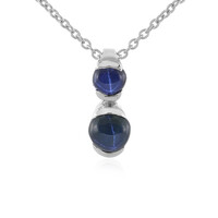 Collana in argento con Zaffiro Stellato Blu