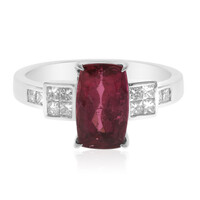 Anello in oro con Rubellite Brasiliana AAA (CIRARI)