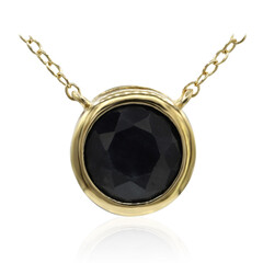 Collana in argento con Zaffiro Nero