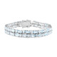 Bracciale in argento con Topazio Blu Cielo