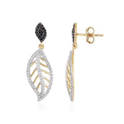 Orecchini in argento con Spinello Nero