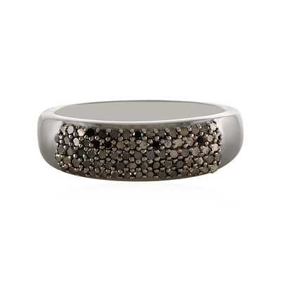 Anello in argento con Diamante Nero