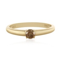 Anello in oro con Diamante Cioccolato I3