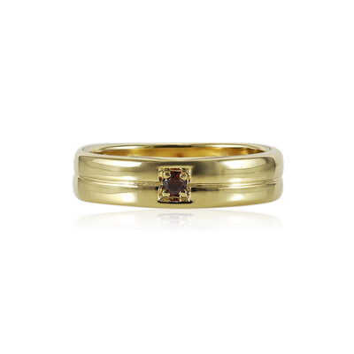 Anello in argento con Diamante Cognac I1