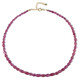 Collana in argento con Zaffiro Rosa del Madagascar