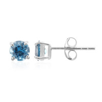 Orecchini in argento con Topazio Blu Londra