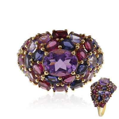 Anello in argento con Iolite