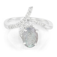 Anello in argento con Labradorite