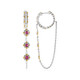 Orecchini in argento con Rubino della Birmania (Gems en Vogue)