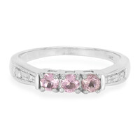 Anello da uomo in argento con Tormalina Rosa Cuprian