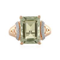 Anello in argento con Ametista Verde