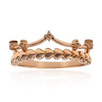 Anello in oro con Diamante Rose de France SI1 di Argyle