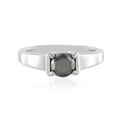 Anello in argento con Diamante Nero