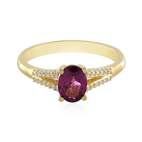 Anello in argento con Granato Magenta