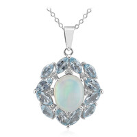 Collana in argento con Opale di Welo