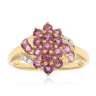 Anello in oro con Tormalina Rosa
