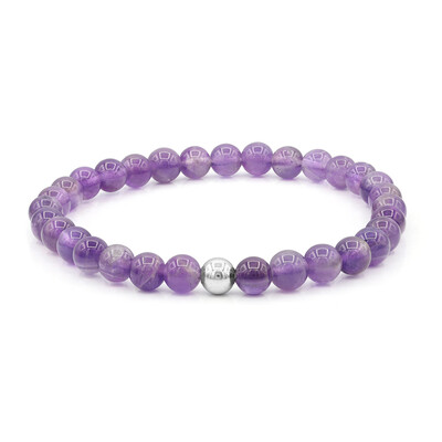 Bracciale in argento con Ametista