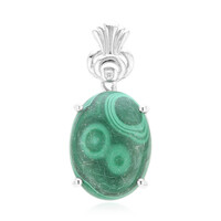 Ciondolo in argento con Malachite