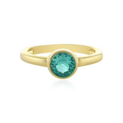Anello in argento con Apatite Blu Caraibico